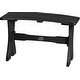 preview thumbnail 13 of 26, Poly Lumber Table Bench 28" - Black