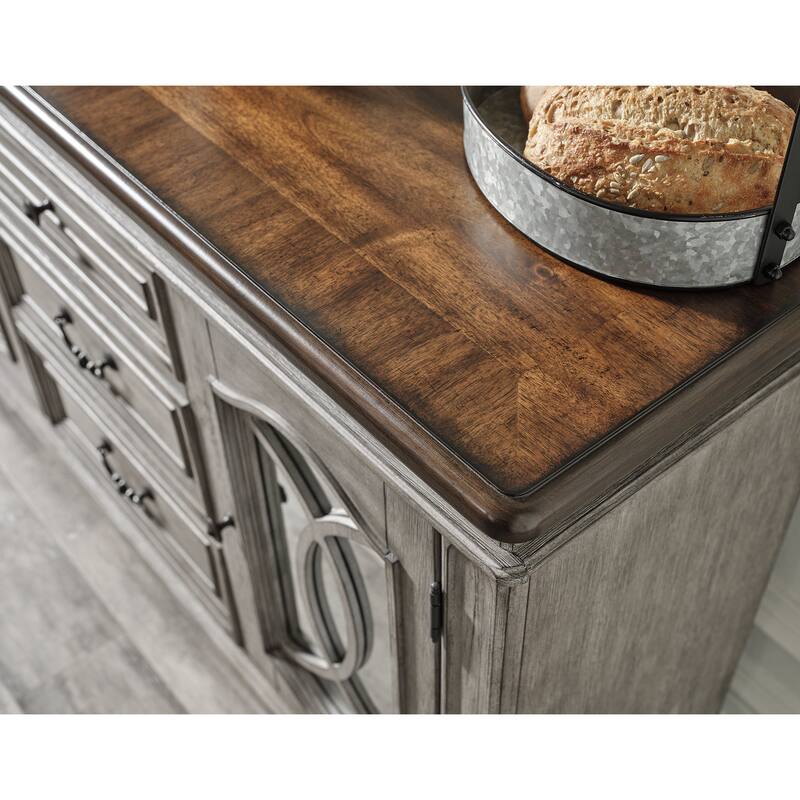 Ashley Furniture Lodenbay Two-tone Dining Room Server - 59"W x 17"D x 37"H