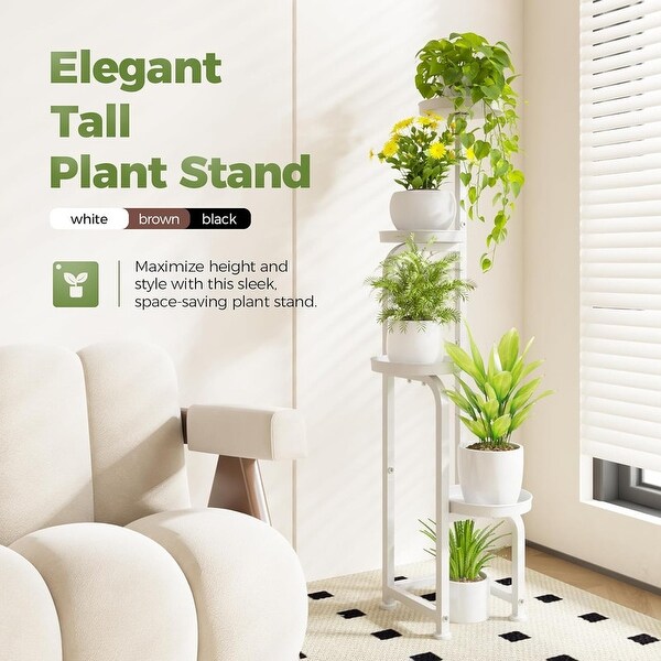 Tall Plant Stand Indoor Outdoor, Corner Metal Flower Pot Stands