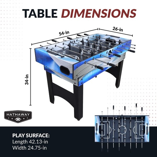 Matrix 54-in 7-in-1 Multi Combo Game Table, Glide Hockey, Foosball