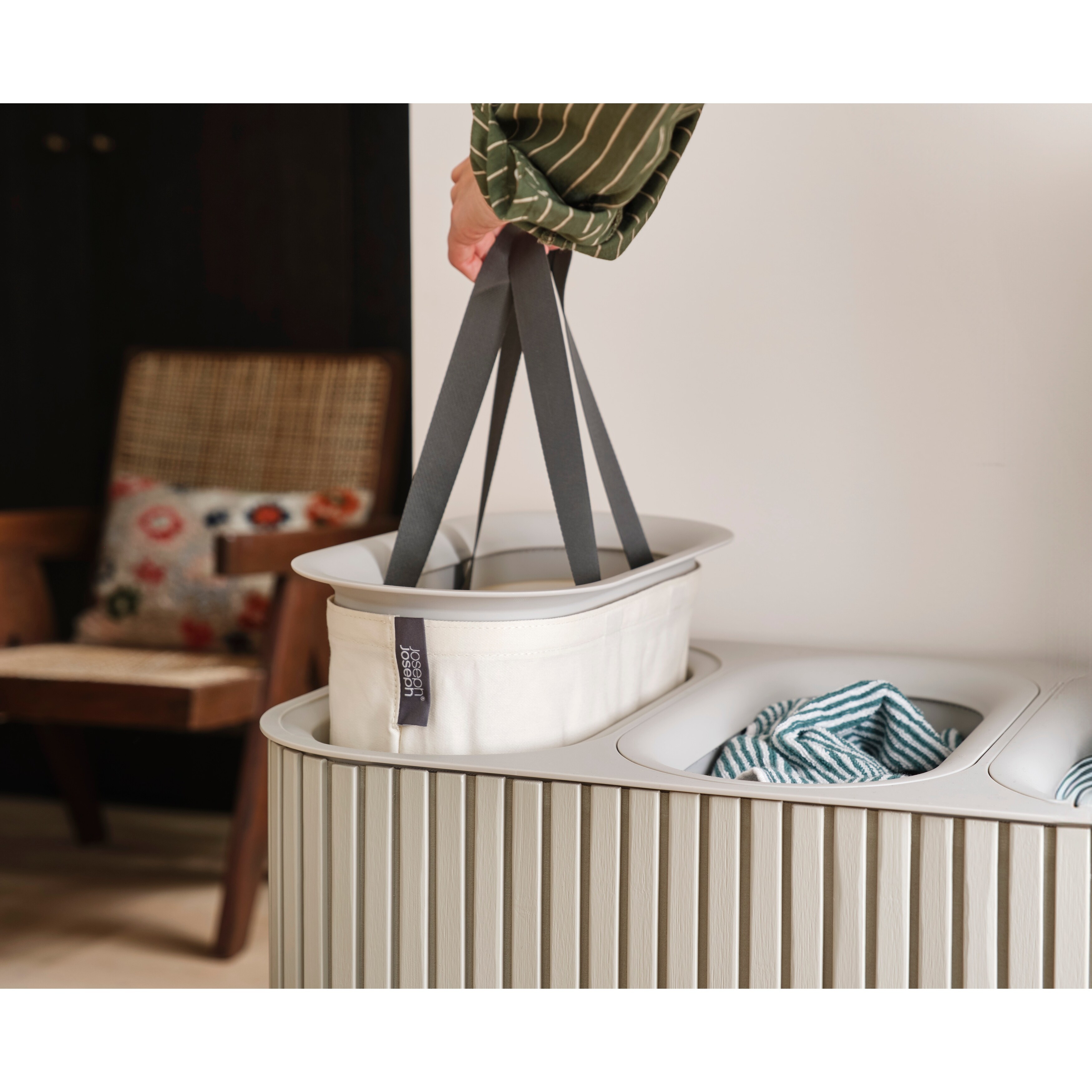 Joseph Joseph Tota Trio Luxe 90-liter Bamboo Laundry Separation Basket