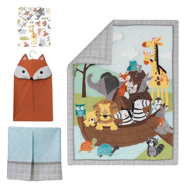 Shop Lambs Ivy Two Of A Kind Blue Gray Noah S Ark Animals
