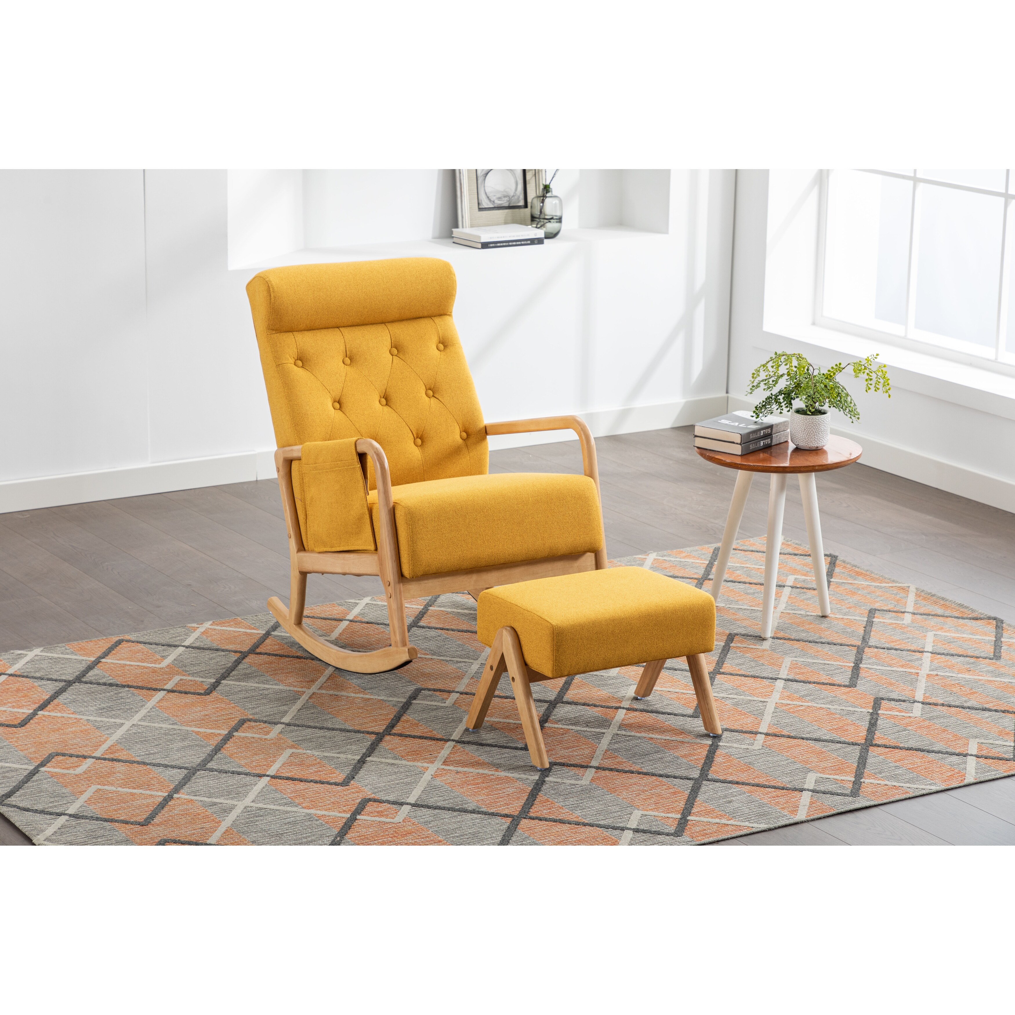 Yellow deals glider chair