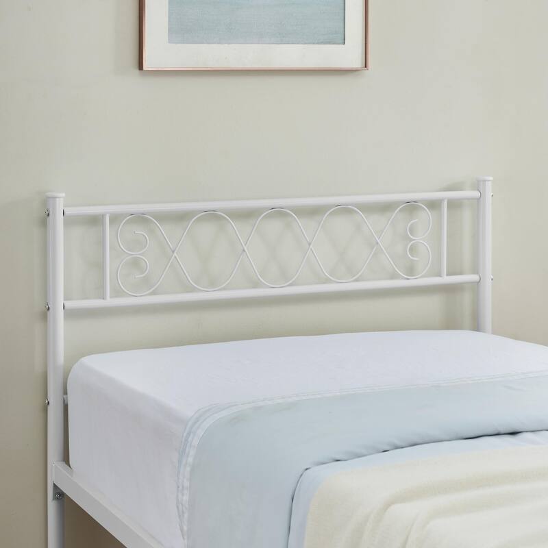Bed Frame with Headboard and Footboard for Girls and Boys