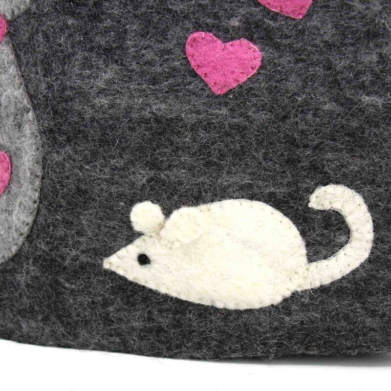Handmade Felt Large Tea Cozy Cover (Nepal)