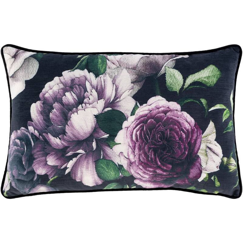 Artistic Weavers Ellen Moody Floral Velvet 22-inch Lumbar Throw Pillow