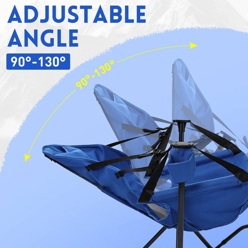 Hammock Camping Chair with Footrest, Outside Foldable Portable Rocking Chairs