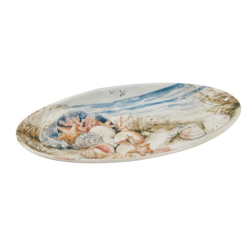 Certified International Coastal Landscape Fish Platter - 19.5" x 8.75"