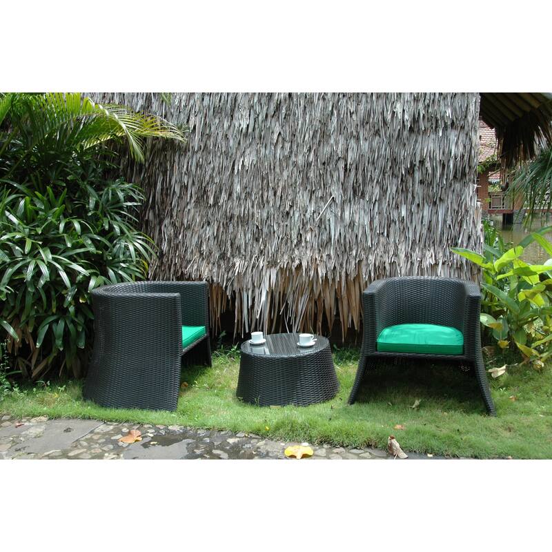 Dining Set 3 Piece - Old World Style Table & Chairs for Kitchen or Dining Room