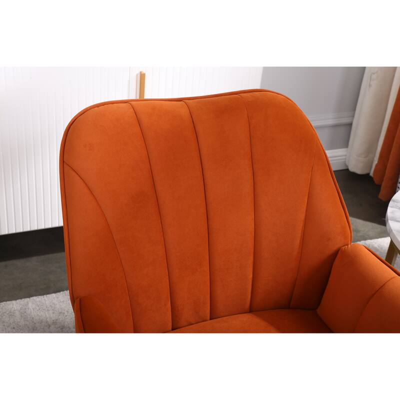 Modern Velvet Easy Assemble Sherpa Armchair for Living Room,Bedroom