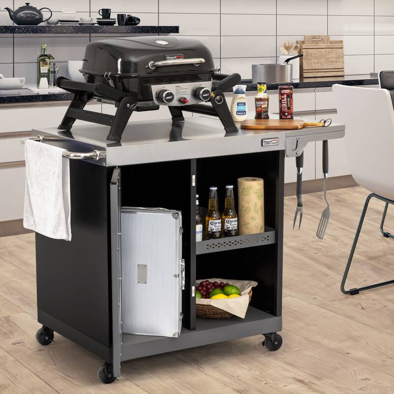 Royal Gourmet PC3201S Movable Kitchen Island Cart
