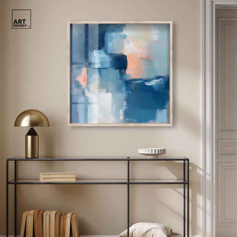 Whispering Blue I Shadowbox by Art Remedy