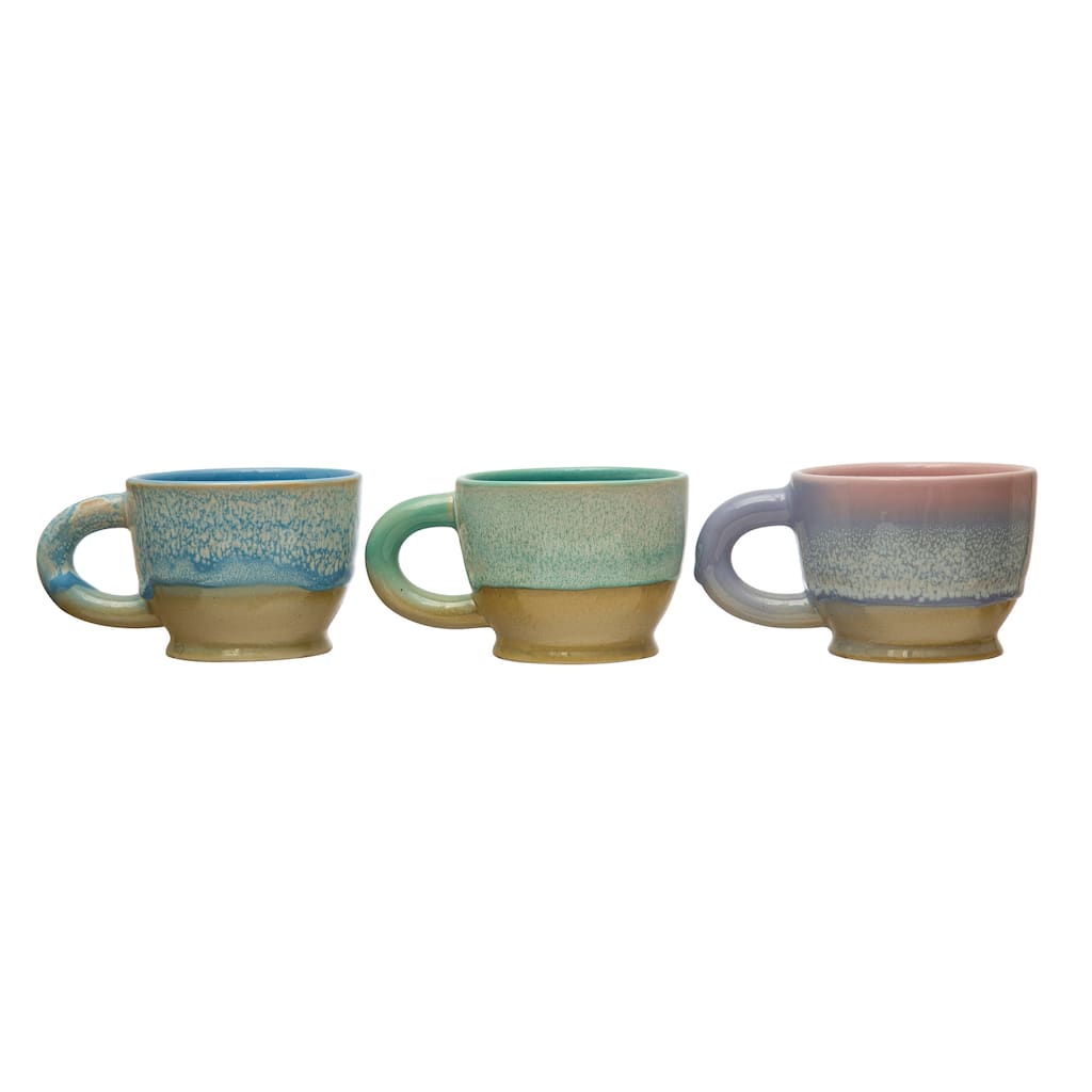 Stoneware Mugs - 5.4"L x 3.8"W x 3.0"H