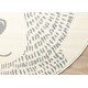 preview thumbnail 5 of 11, Round Kids Cream Grey Teddy Bear Area Rug, 5'3" x 5'3" - 5'3" x 5'3"