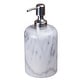 preview thumbnail 1 of 8, Creative Home Spa Collection Natural White Marble Liquid Soap Dispenser, Lotion Dispenser White