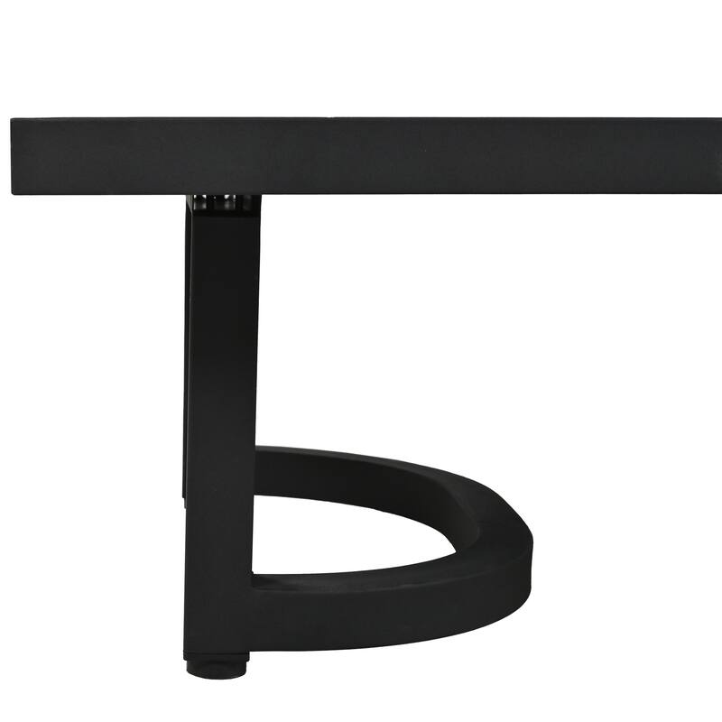 Outdoor Steel Patio Sofa Set with Coffee Table and Water-Resistant Cushions