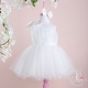 preview thumbnail 10 of 10, Pearl Embroidered One Shoulder Design Special Occasion Dress for Baby
