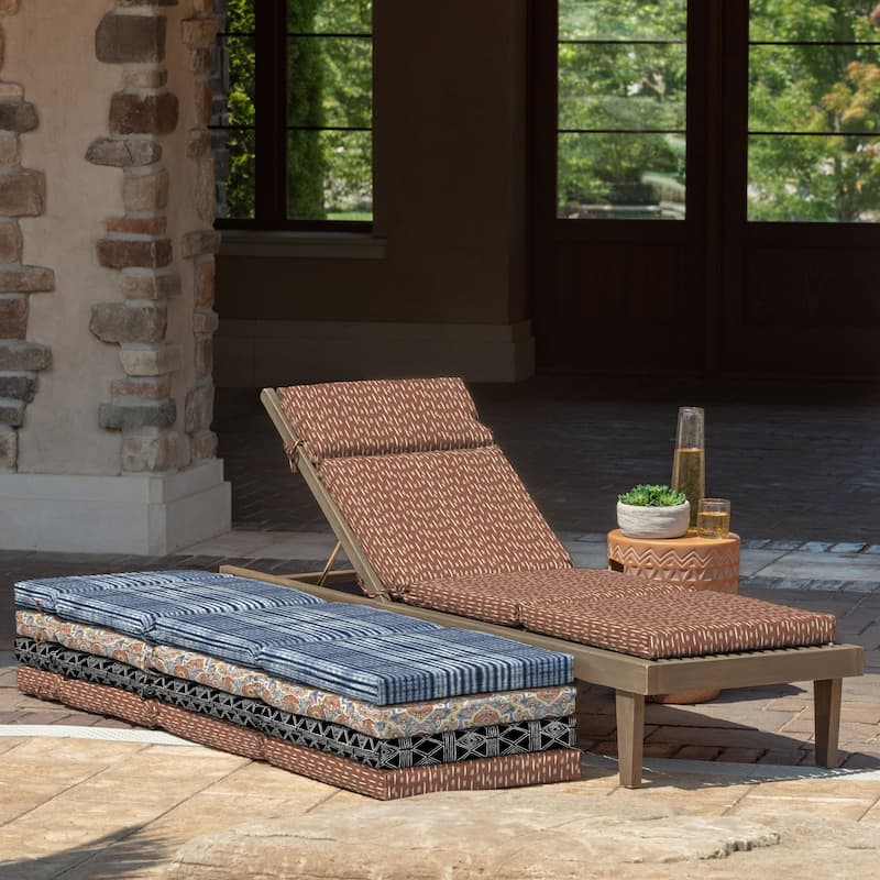 ARDEN 72 x 21 in Outdoor Chaise Lounge Cushion