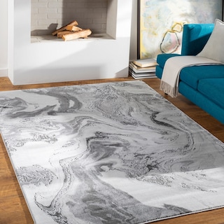 Livabliss Auria Modern Swirl Area Rug
