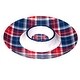 preview thumbnail 2 of 5, Certified International Patriotic Plaid Melamine 3 Piece Hostess Servware Set