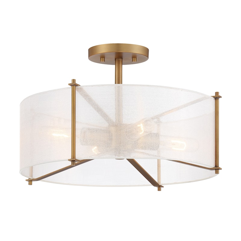 Daybreak 4 Light Semi Flush - 17.75
