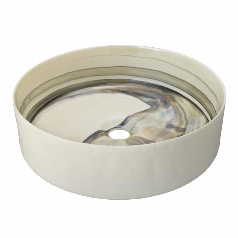 Positano Handmade Murano Glass Bathroom Sink - 16x16x4.5
