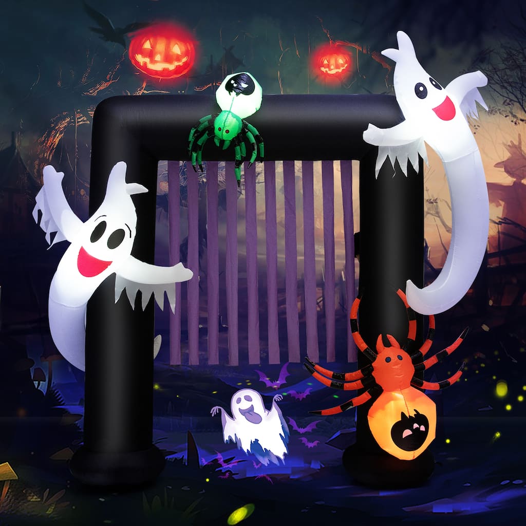 Costway 7.5FT Halloween Inflatable Archway Blow-up Festive Decoration - See Details