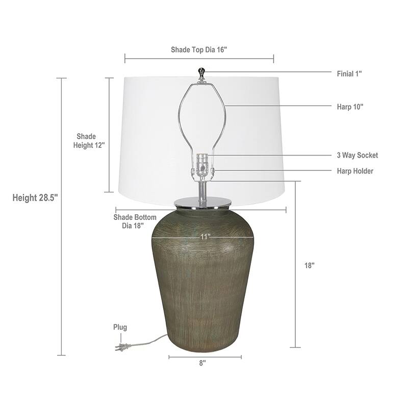Glass Table Lamp