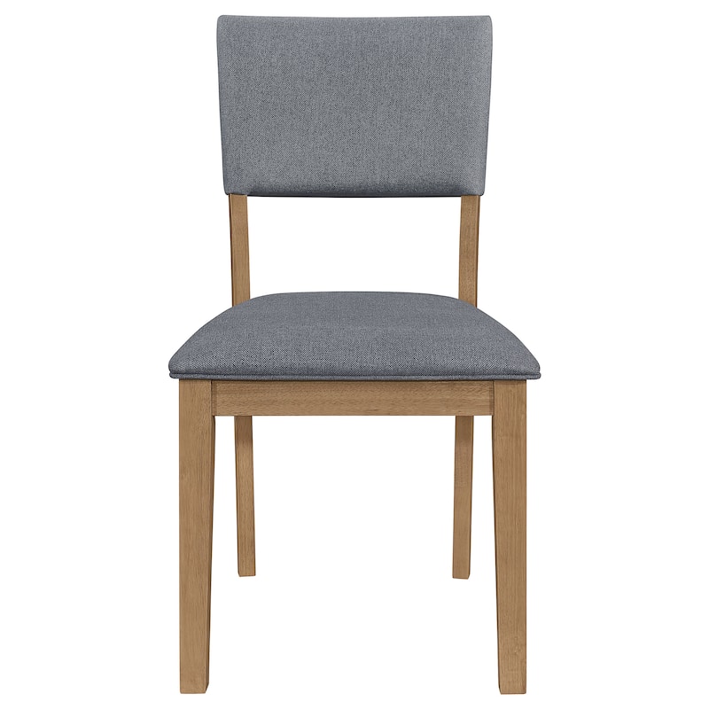 Sharon Blue and Brown Rectangular Trestle Base Dining Table Set