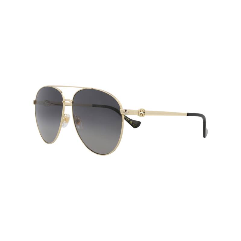 Gucci Aviator-Frame Metal Sunglasses