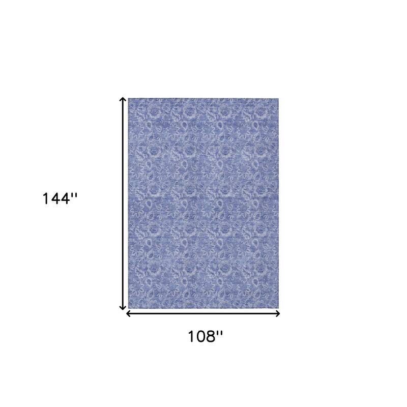 HomeRoots Floral Transitional Rectangle Outdoor Rug