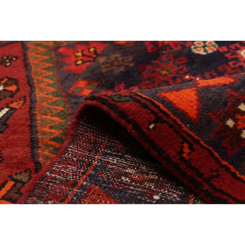 ECARPETGALLERY Hand-knotted Andelz Dark Red Wool Rug - 4'2 x 6'0