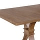 preview thumbnail 31 of 33, Christopher Knight Home - Rustic Extendable Dining Table with Rubberwood X-Frame Base and Extension Leaf