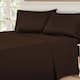 Egyptian Cotton 530 Thread Count Bed Sheet Set by Superior - California King - Chocolate
