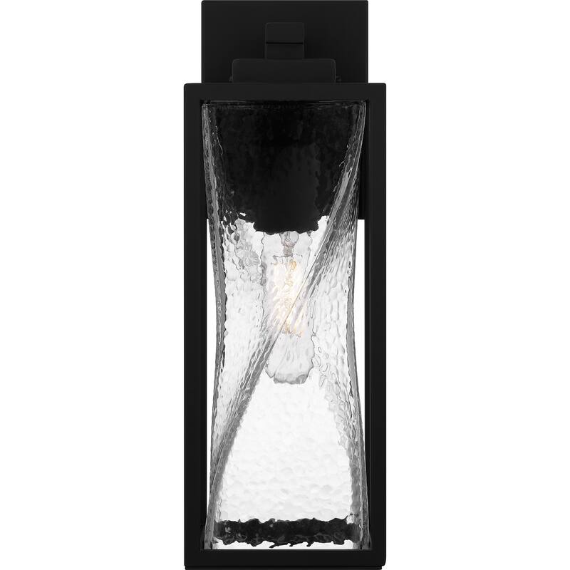 Zarah 1-Light Matte Black Outdoor Wall Lantern