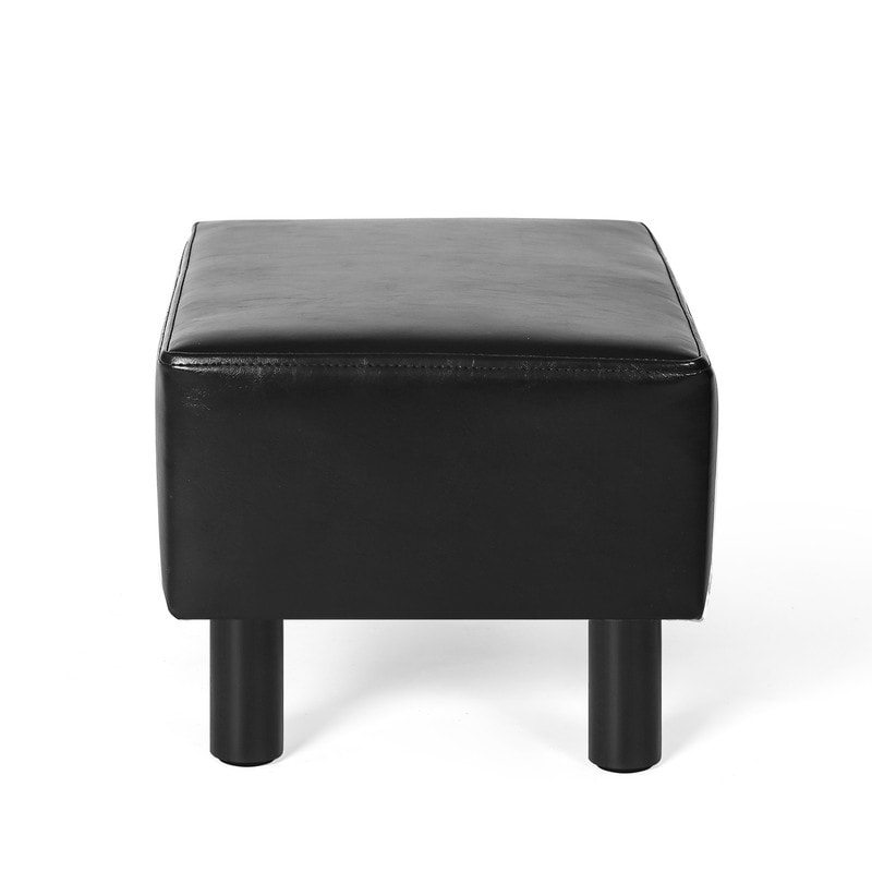 Adeco Footstool Ottoman Faux Leather Foot Rest Stool - On Sale - Bed Bath &  Beyond - 34500871