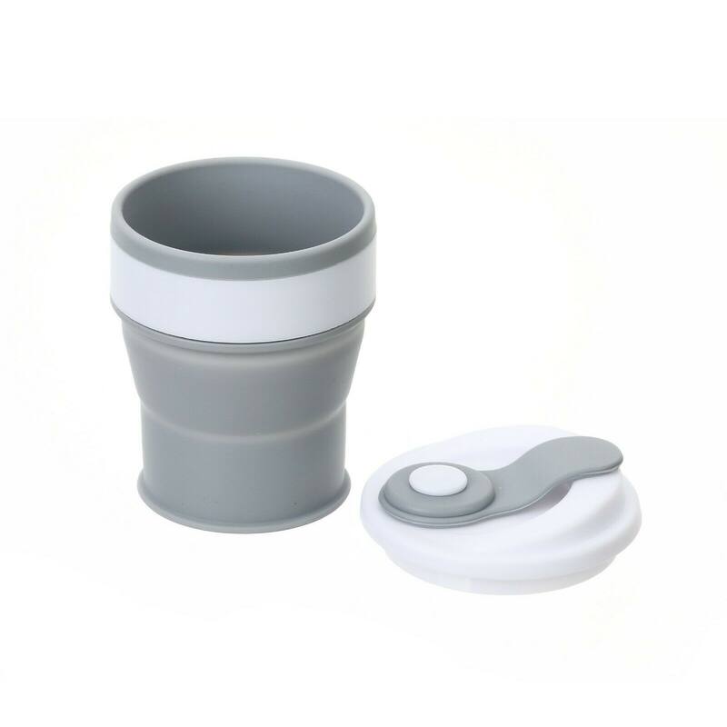 YBM Home Silicone Collapsible Travel Cup with Lid