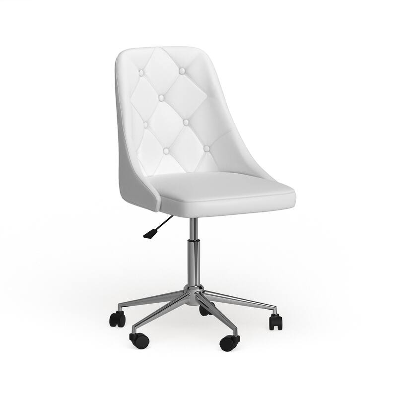 Carson Carrington Ockelbo Button-tufted Office Chair with Faux Leather - N/A