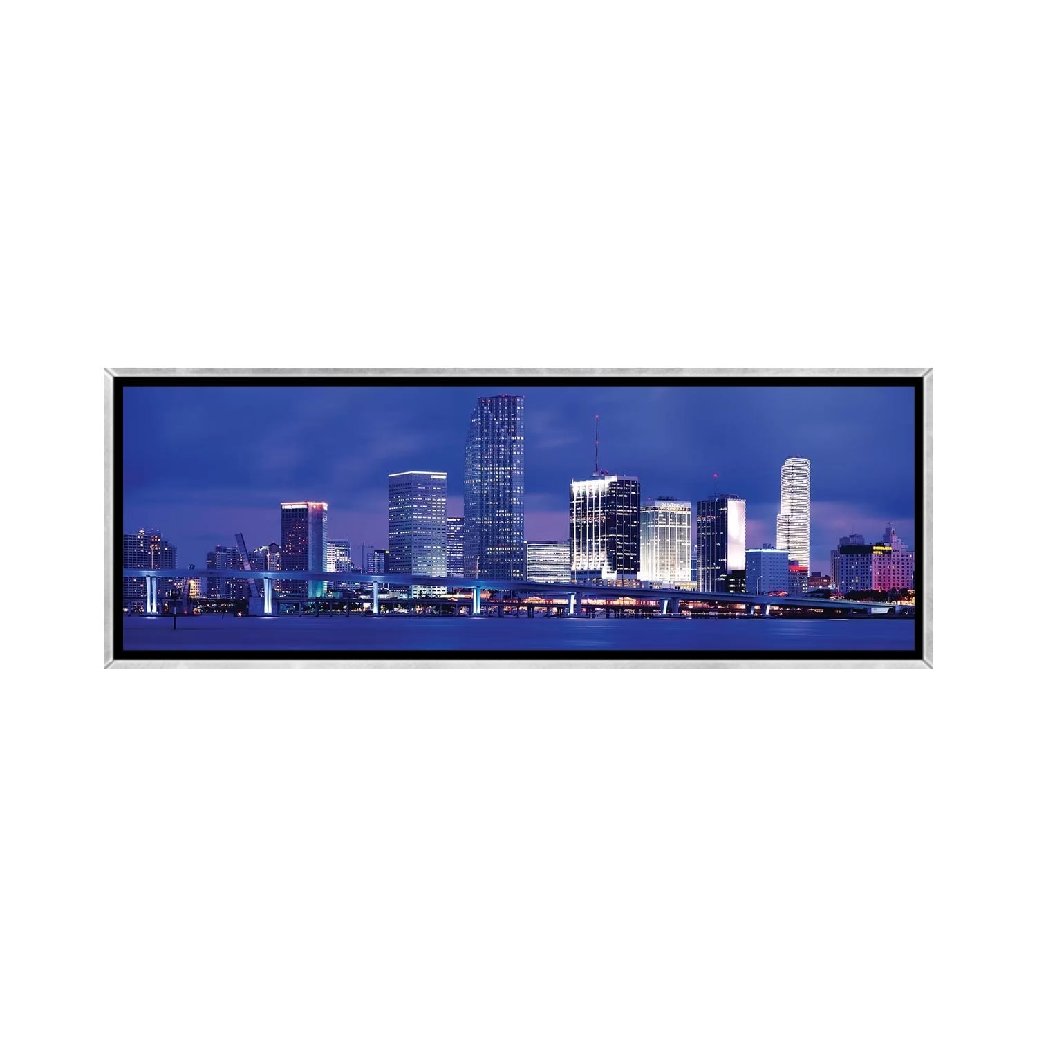 iCanvas "Miami, Florida, USA" by Panoramic Images Framed