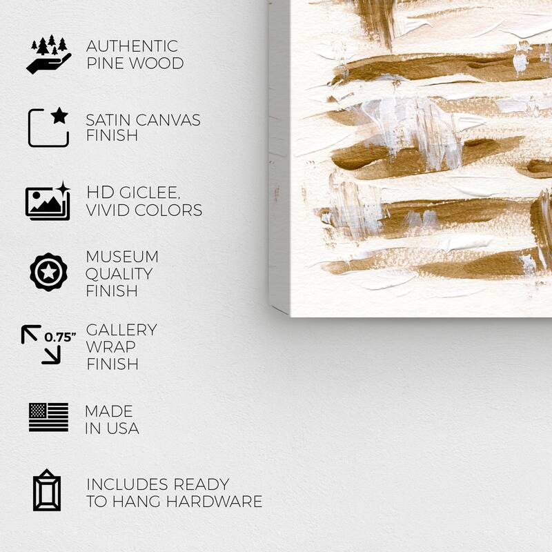 Wynwood Studio Abstract Horse Jumps Brown and Ochre Modern & Contemporary Wall Art Canvas Print