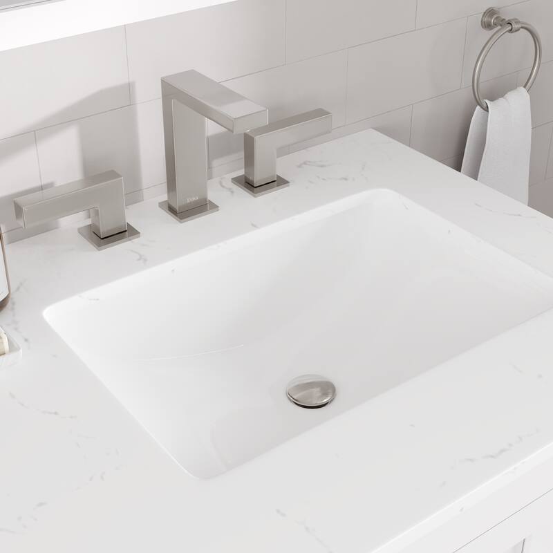 Eviva Acclaim Single Sink Bath Vanity with Carrara Quartz Top and Undermount Porcelain Sink