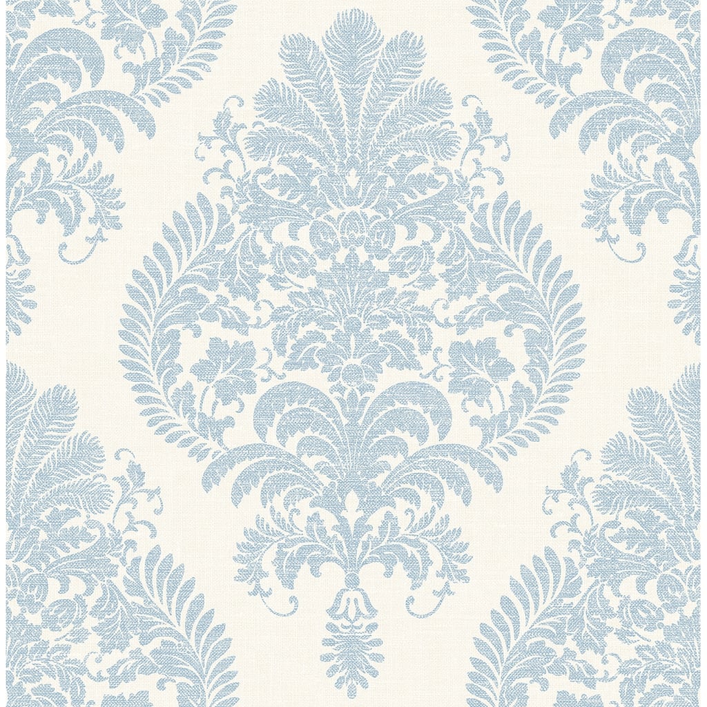 Seabrook Designs Lillian August Antigua Damask Unpasted Wallpaper