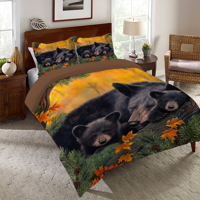 Warm Cozy Bears King Comforter Set