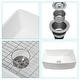 preview thumbnail 3 of 5, Farmhouse Kitchen Sink Ceramic Arch Edge Apron Front Single Bowl
