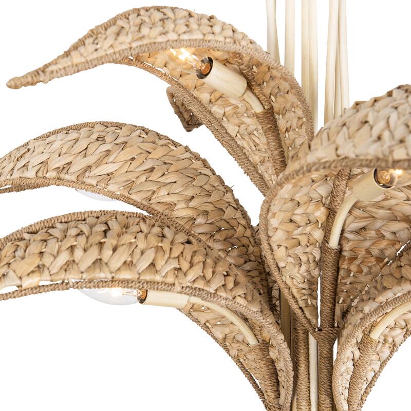 Varaluz Century Palm 9-Light 3-Tier Chandelier - Country White