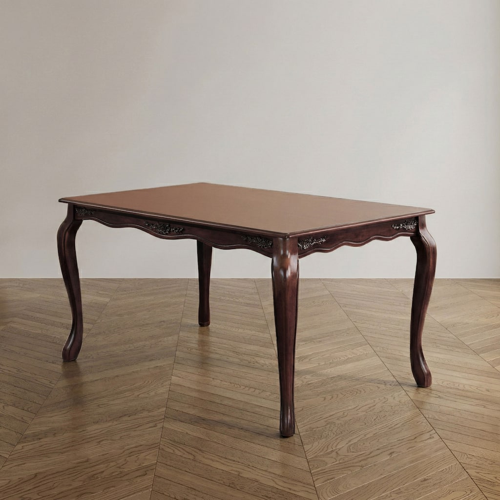 Furniture of America Shak Traditional Dark Walnut 78-inch Dining Table