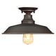 preview thumbnail 8 of 7, Westinghouse Lighting Iron Hill 12-Inch, One-Light Indoor Semi-Flush Mount Ceiling Fixture