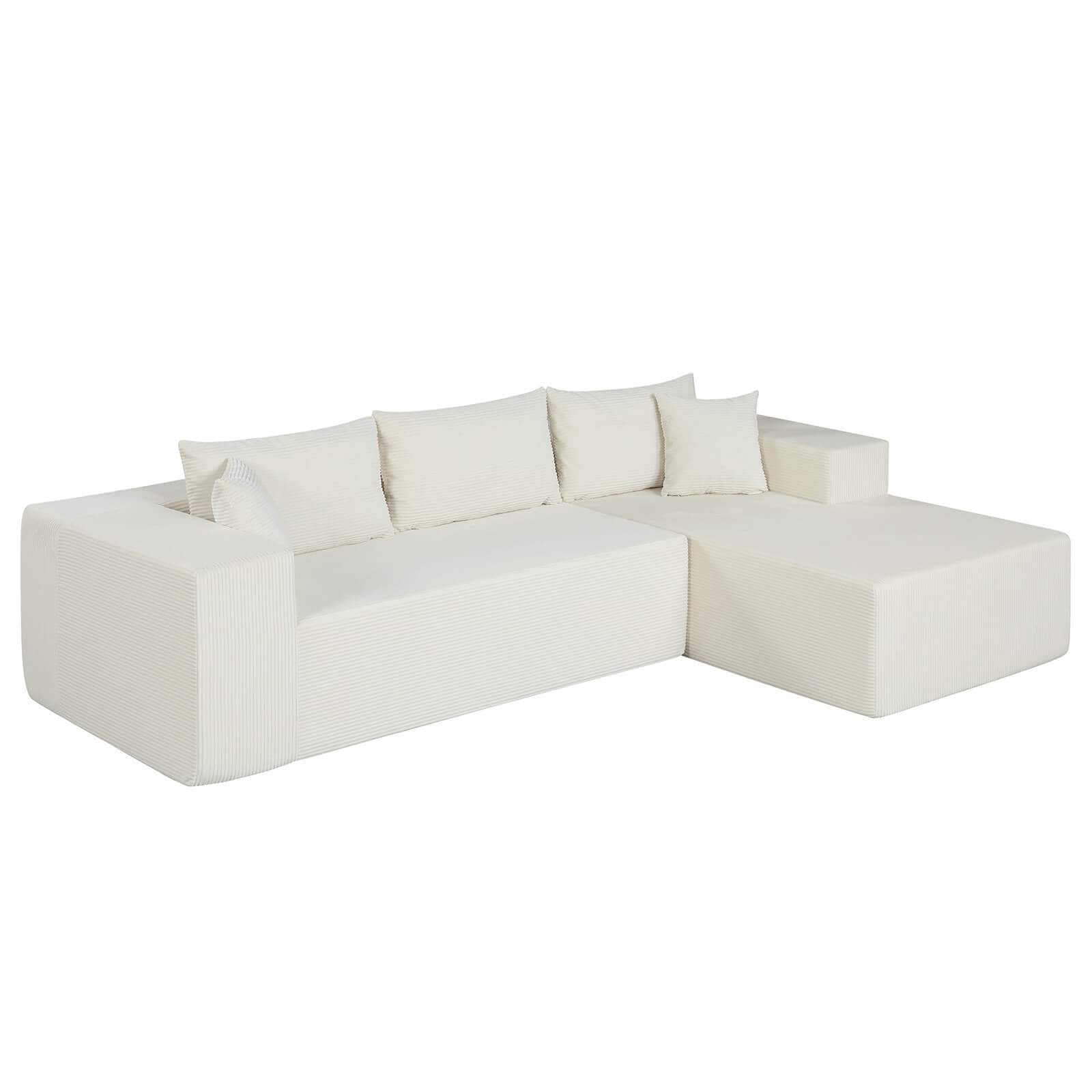 Costway 110.5” Modular Sectional Sofa with Deep Seats & Comfy - See Details