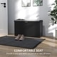 preview thumbnail 4 of 16, HOMCOM Shoe Bench with Padded Seat Cushion and Flip-Drawer, Entryway Bench Holds up to 265lb, Shoe Cabinet