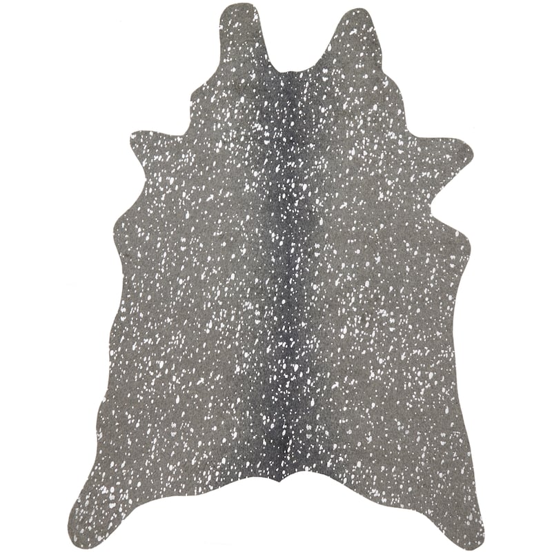 Alexander Home Sierra Faux Cowhide Rug - 6'2" x 8'
